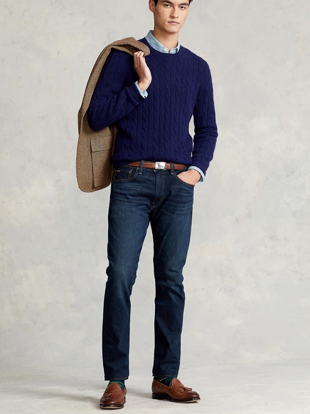 Polo by Ralph Lauren Men's Slim Indigo Blue Jeans